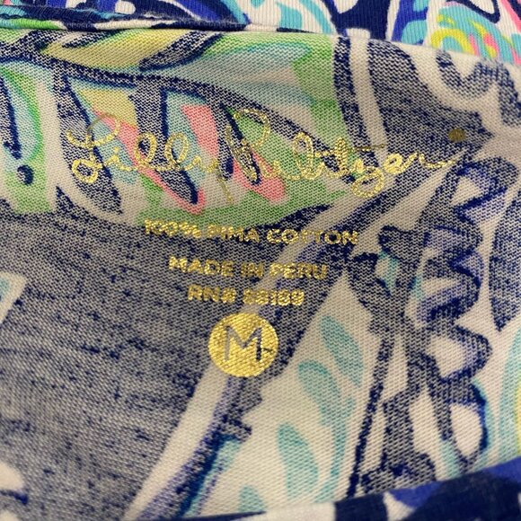 Lilly Pulitzer Edna Swing Dress in Hanging‎ With Fronds Print Size M - Picture 4 of 7